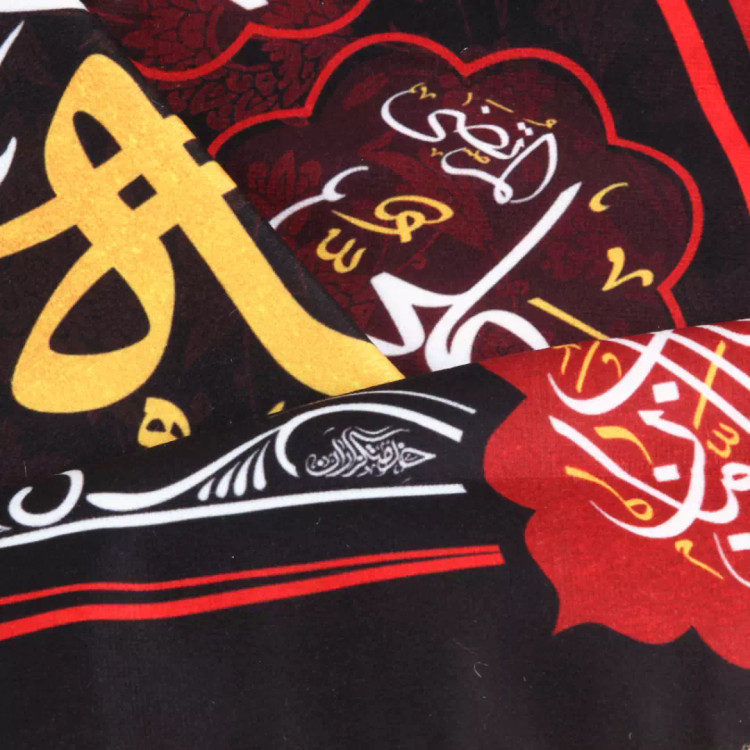 کتیبه مخمل لوزی با شعار یا رقیه بنت الحسین ابعاد 70*70