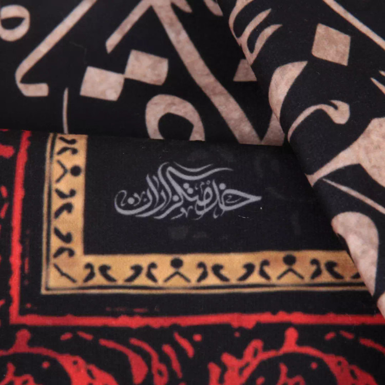 پرچم مخمل عمودی ستونی دو قلو چهارده معصوم 70*240