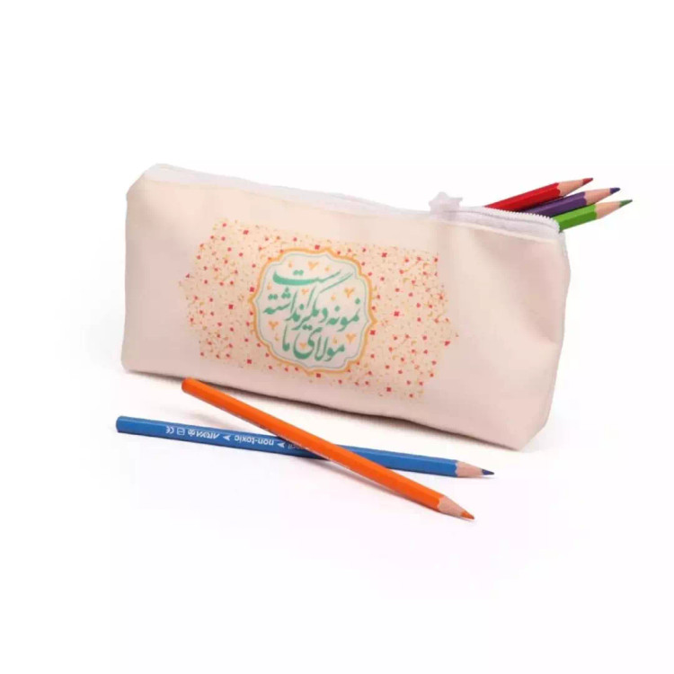 جامدادی مخمل طرح مولای ما نمونه دیگر نداشته است (700246) - کرم 246