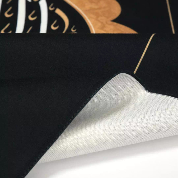 کتیبه مخمل پایین هلالی یا فاطمه الزهرا با شعر سرمایه محبت زهراست 65*135
