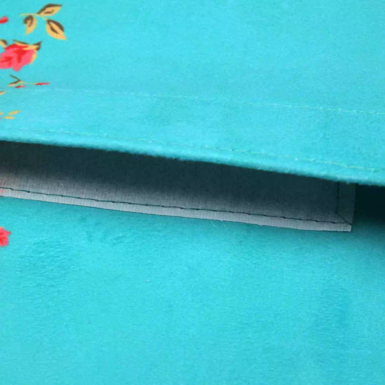 جادستمال کاغذی مخمل با شعار تو را من چشم در راهم فیروزه ای