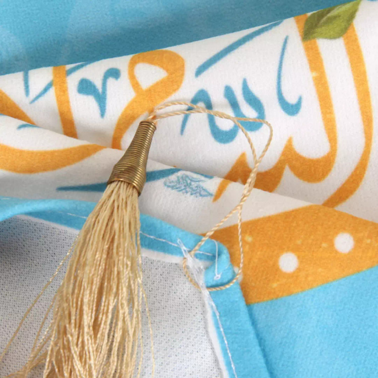 کتیبه ستونی مخمل با شعار السلام علیک یا اهل البیت النبوه