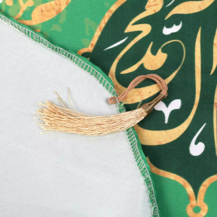 کتیبه پاناما تک عددی عمودی با شعار عید سعید غدیر رنگ سبز 65*135