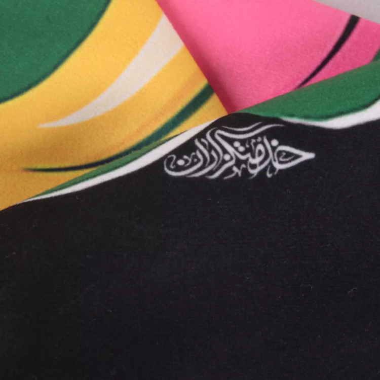کتیبه مخمل تک عددی طرح کودک با شعار یا علی اصغر ابعاد 65*135