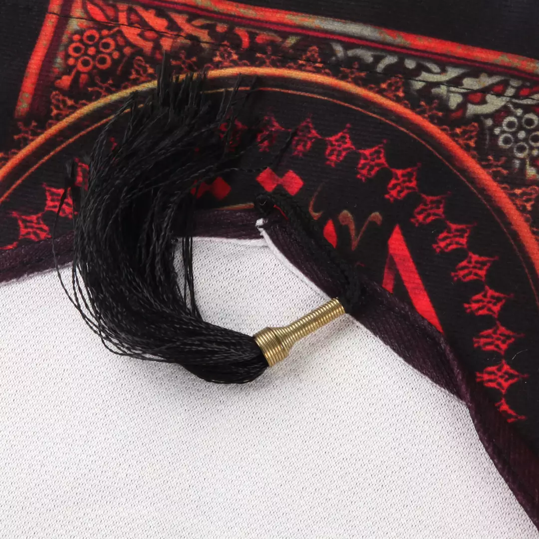 کتیبه مخمل تک عددی با شعار یا مظلومه الشهیده 65*135