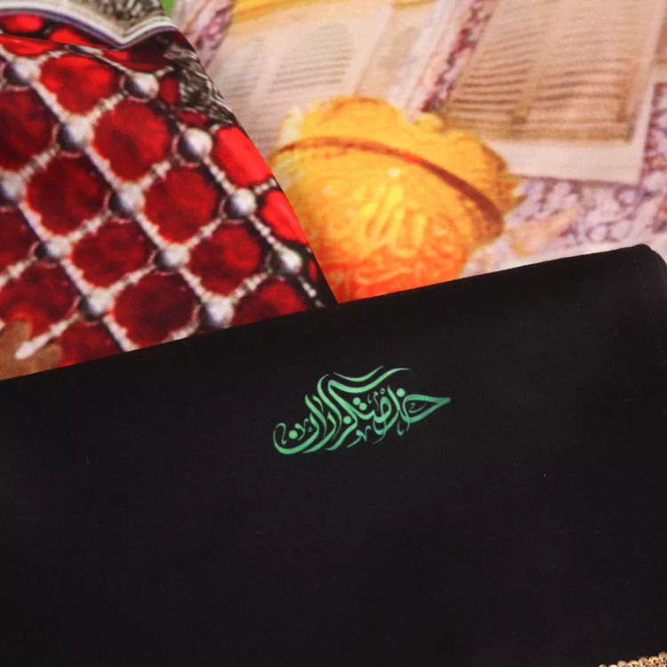 کتیبه مخمل افقی طرح ضریح شش گوشه اباعبدالله الحسین علیه السلام (700758) - 140*250 سانتیمتر