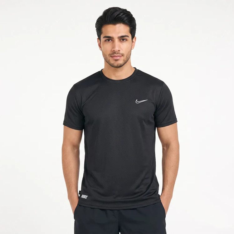 تیشرت ورزشی مردانه نایکی جنس تمام لاکرا یقه گرد