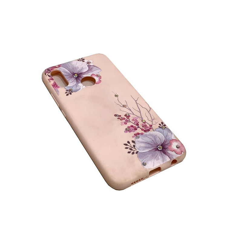 قاب گوشی هواوی nova3e-p20lite-nova 3e.مدل گل نگین دار2