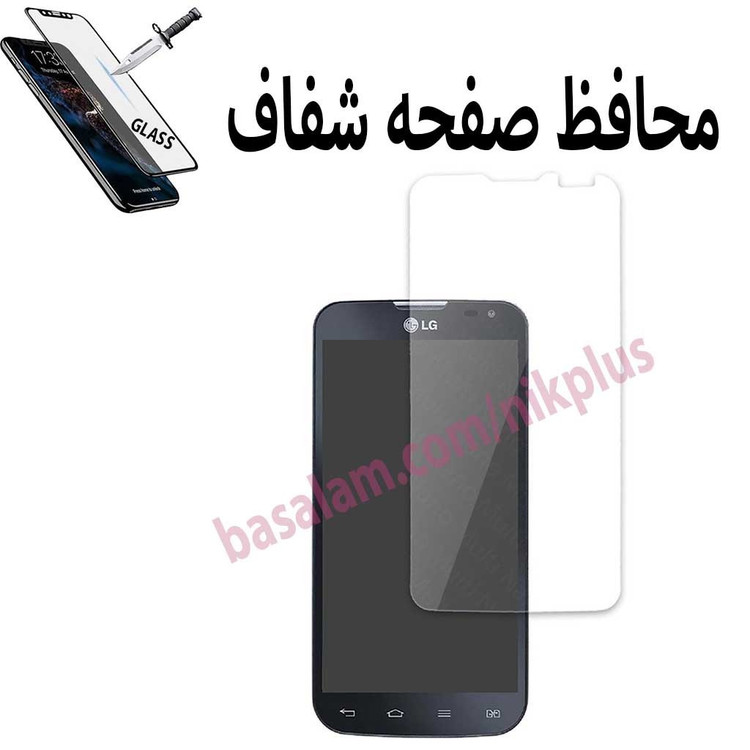 گلس شیشه ای شفاف گوشی الجیl90-ضدخشL90