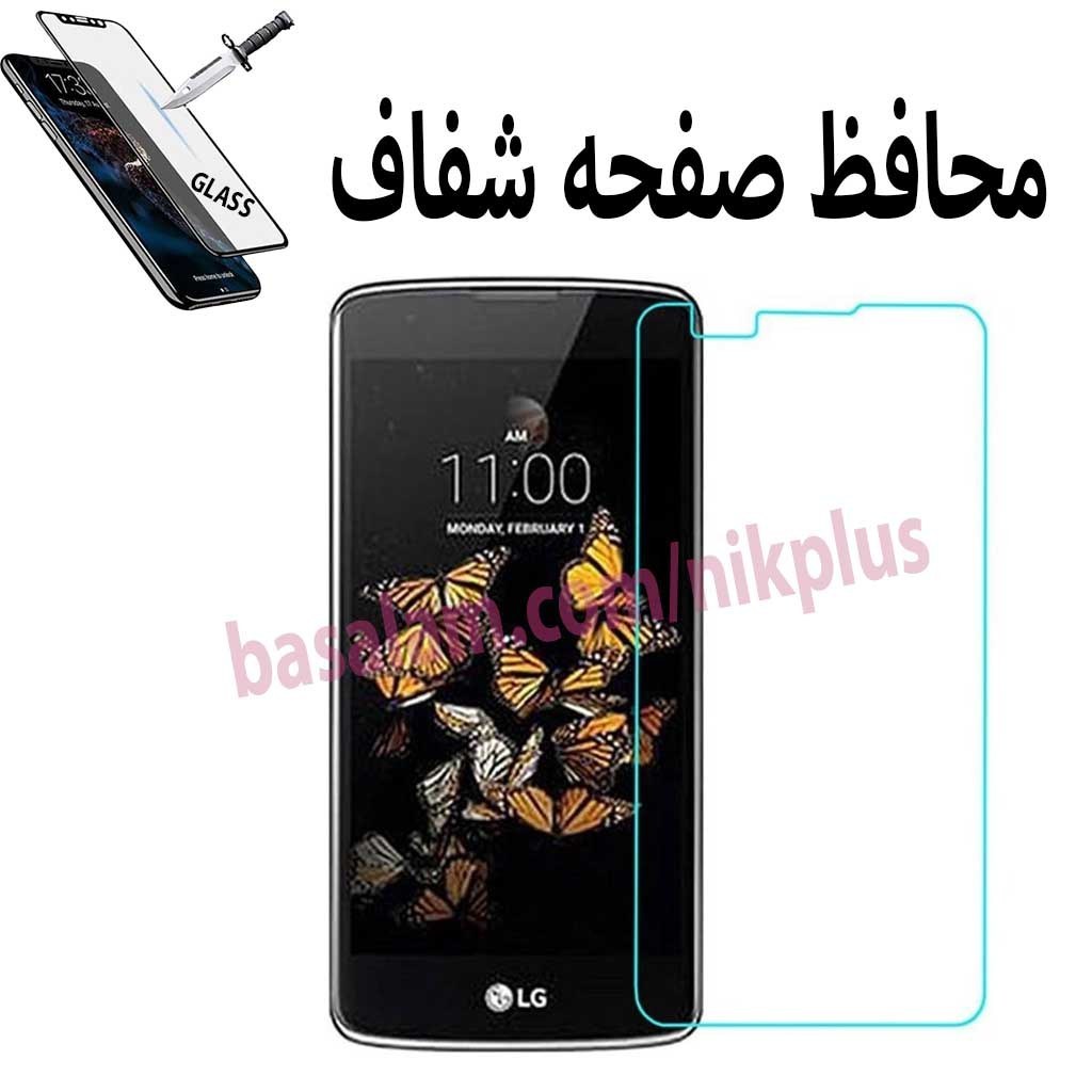 گلس شیشه ای شفاف گوشی الجیK8 2016-ضدخشk8 2016