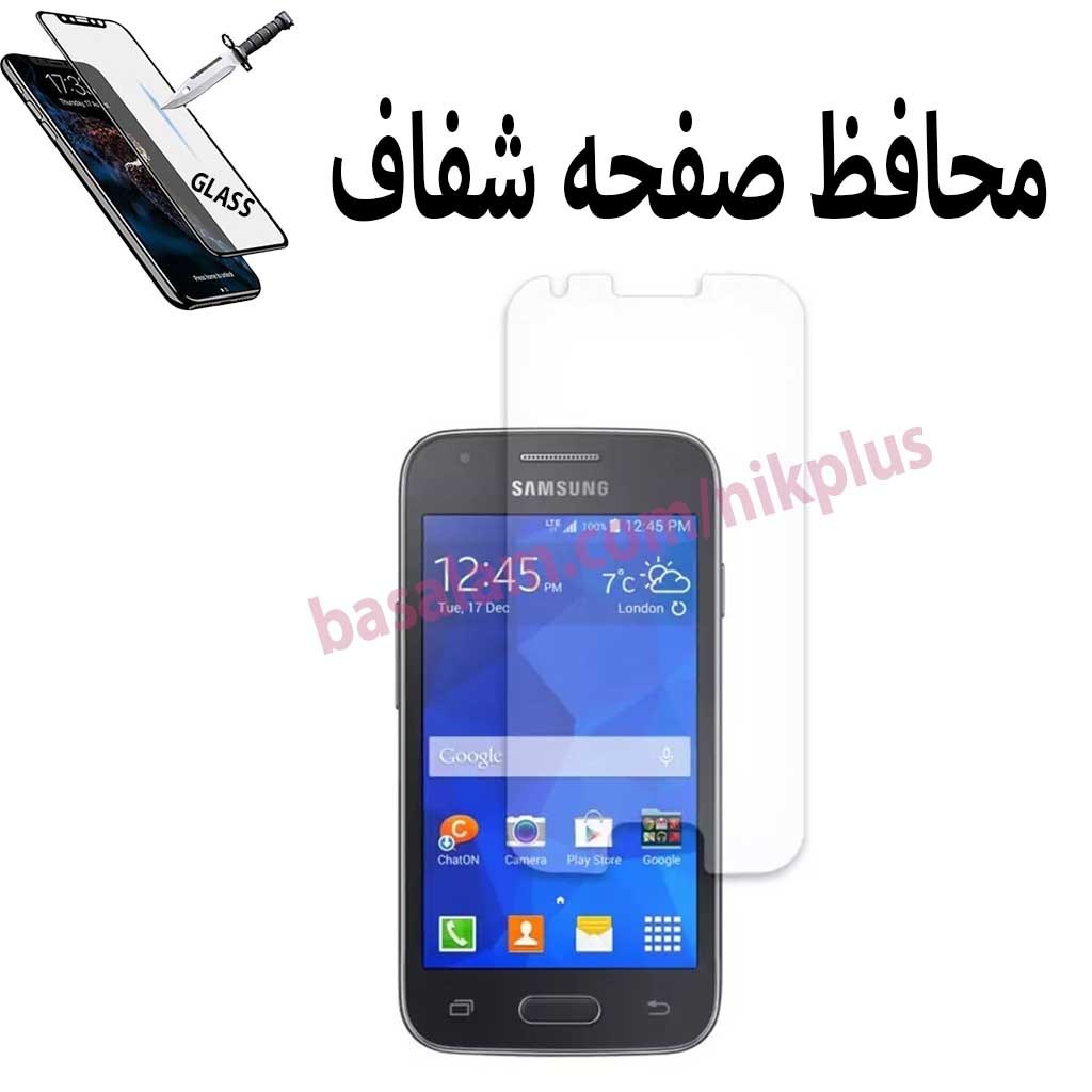 گلس شیشه ای شفاف گوشی سامسونگace4-ضدخش سامسونگ ace4