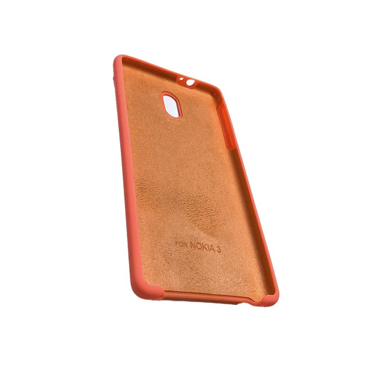 قاب گوشی موبایل نوکیا Nokia3-nokia3.مدل سیلیکن داخل نمد