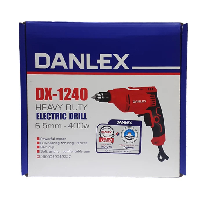 دریل برقی دنلکس 400 وات مدل DX-1240